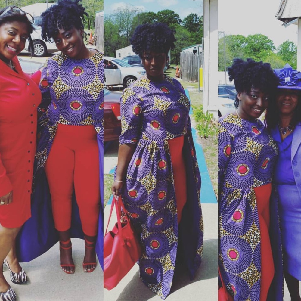 African print cloak